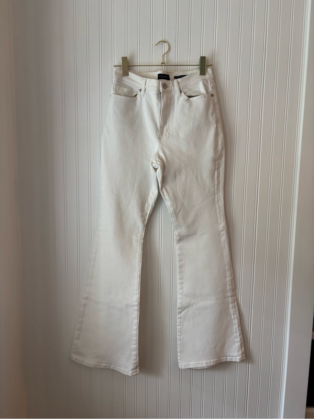 Women's White Bootcut High Rise Jeans